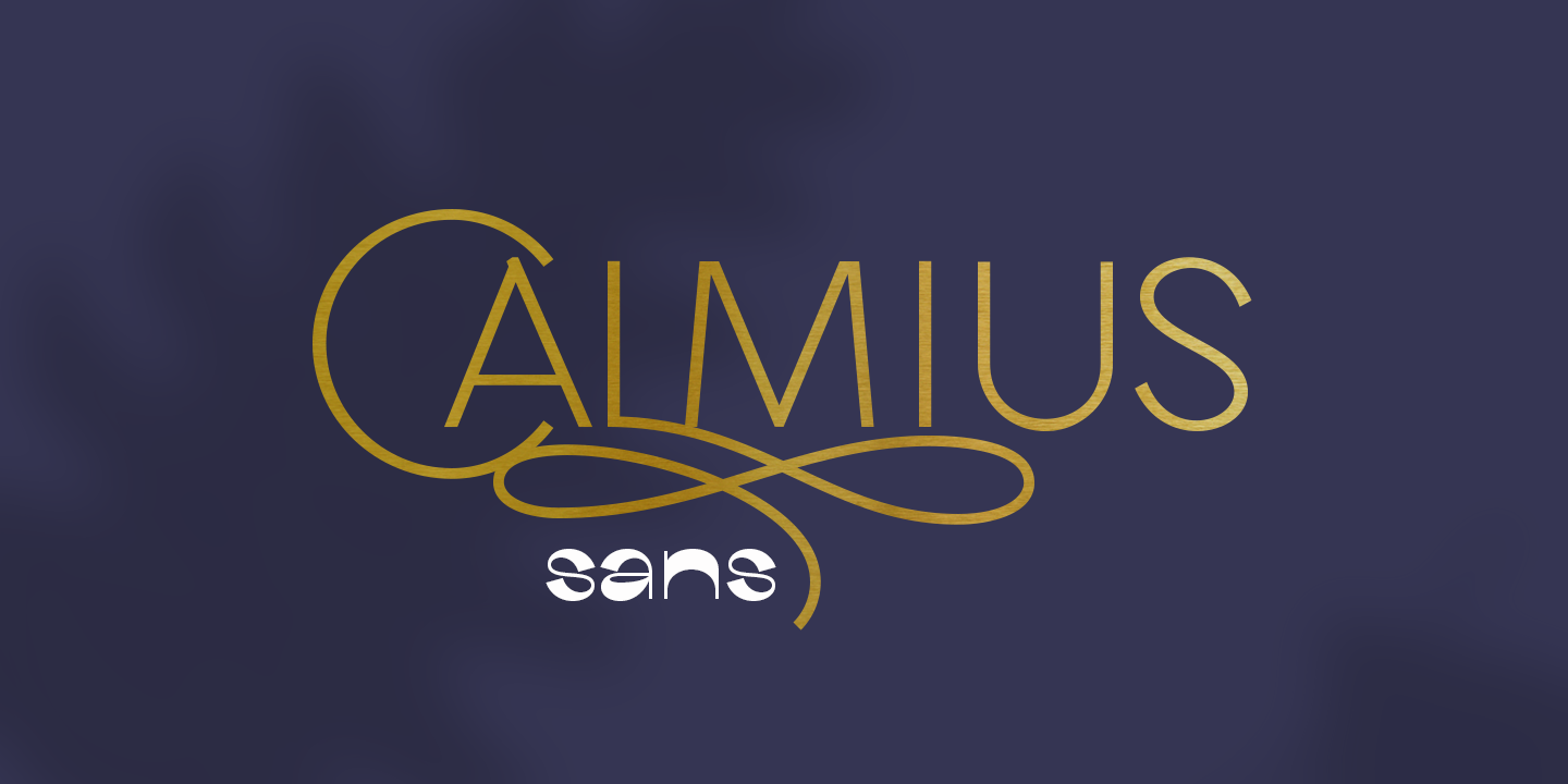 Пример шрифта Calmius Sans